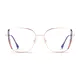 Square Purple/Rose Gold Eyeglasses
