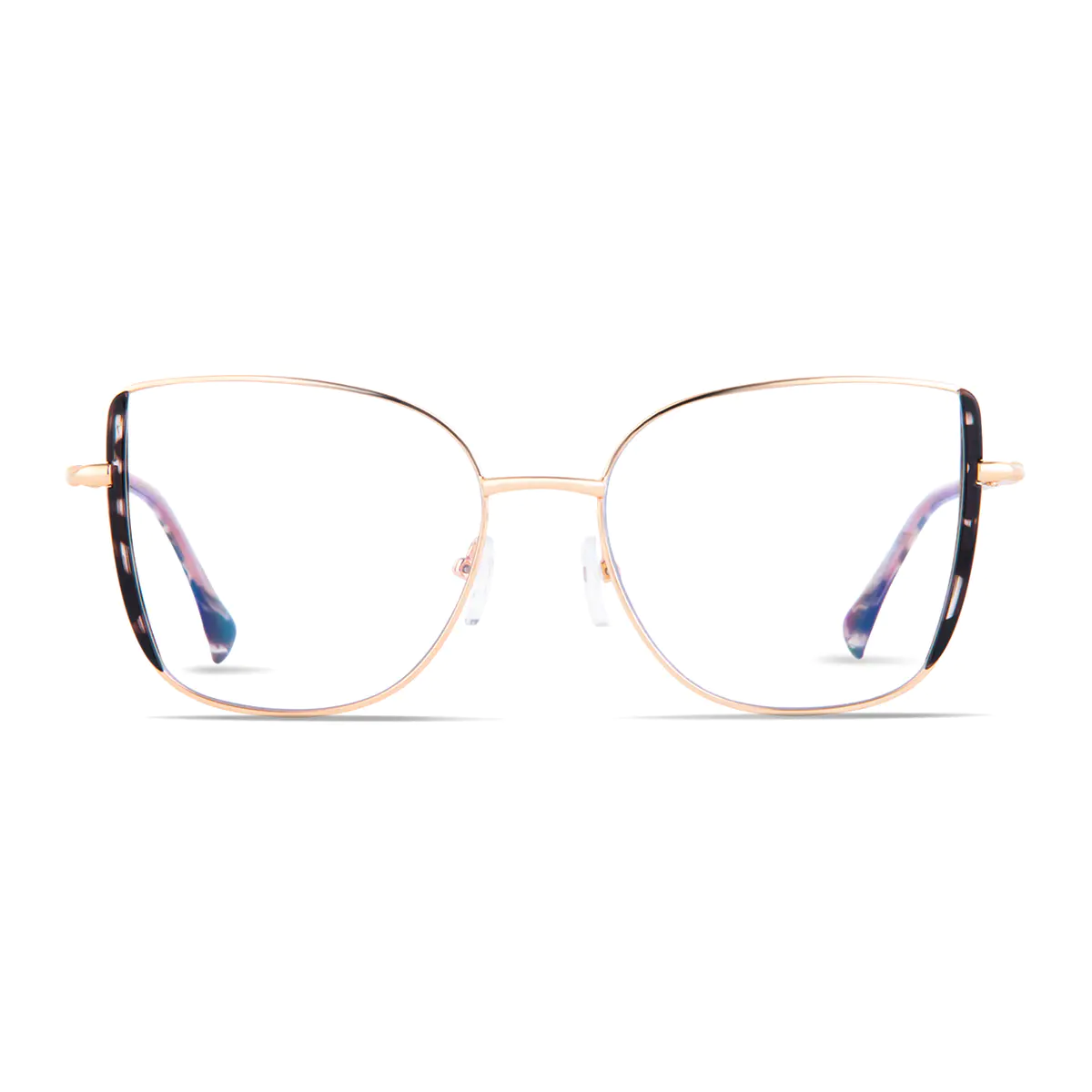 Square Tortoiseshell/Rose Gold Eyeglasses