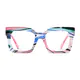 Square Pink Eyeglasses