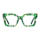 Square Green Eyeglasses