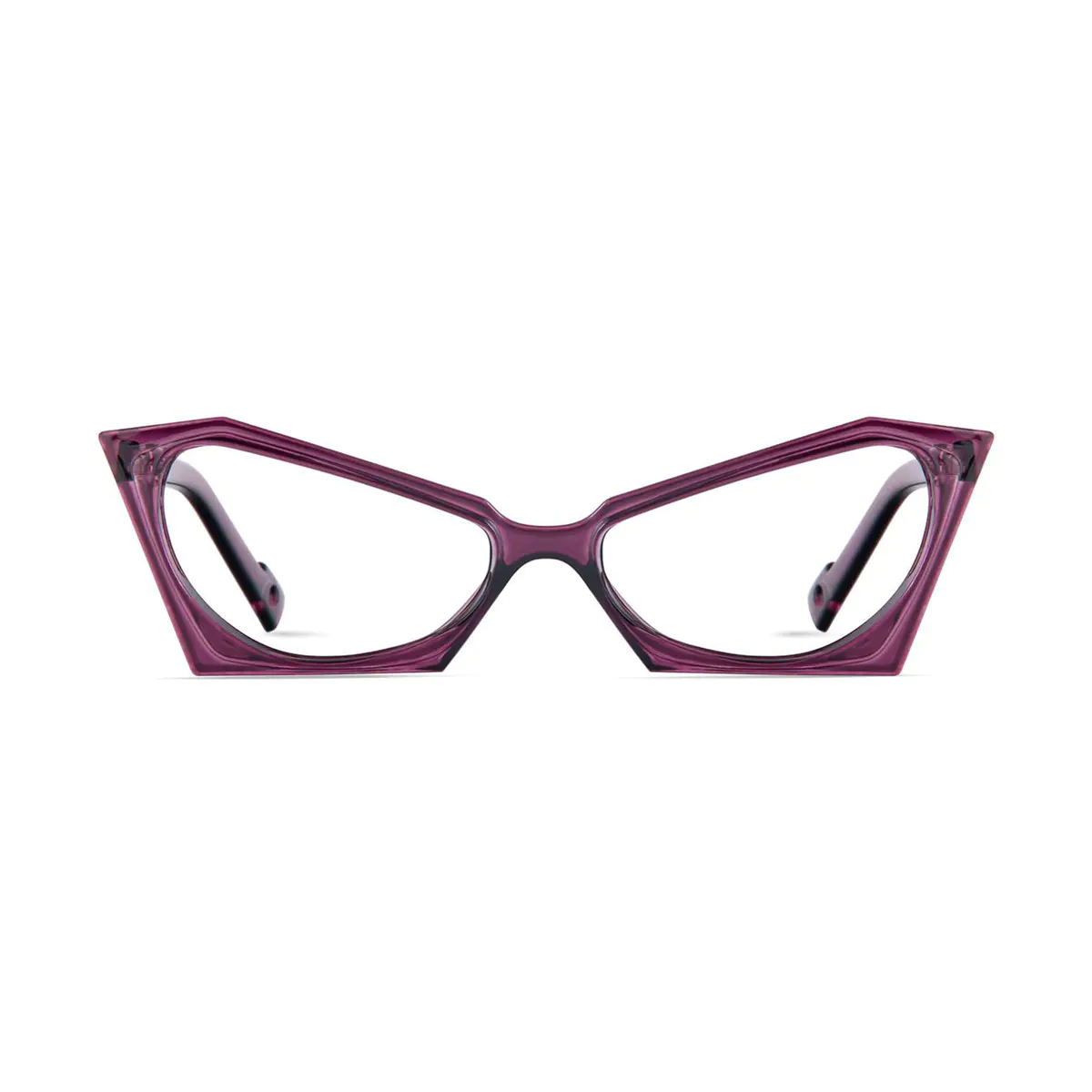 Cat-eye Transparent Purple Eyeglasses