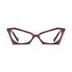 Cat-eye Transparent Purple Eyeglasses