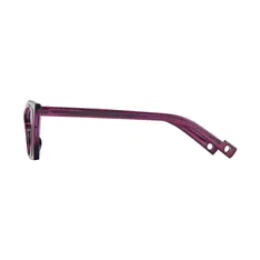 Cat-eye Transparent Purple Eyeglasses
