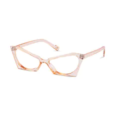 Cat-eye Transparent Pink Eyeglasses