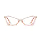 Cat-eye Transparent Pink Eyeglasses