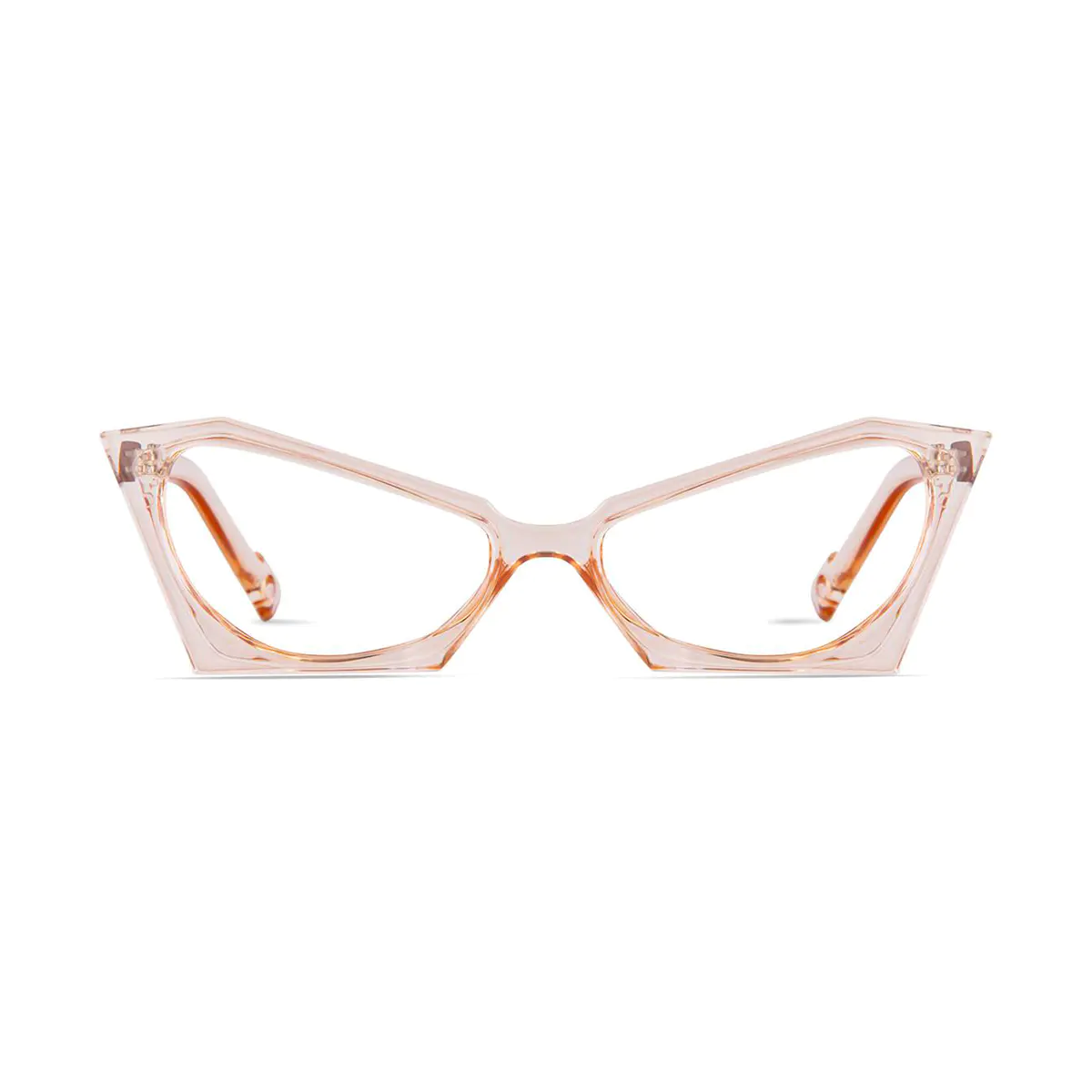 Cat-eye Transparent Pink Eyeglasses