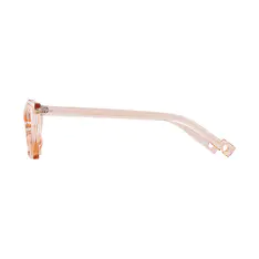 Cat-eye Transparent Pink Eyeglasses