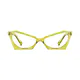 Cat-eye Transparent Green Eyeglasses