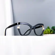 Square Black Eyeglasses