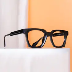 Square Black Eyeglasses