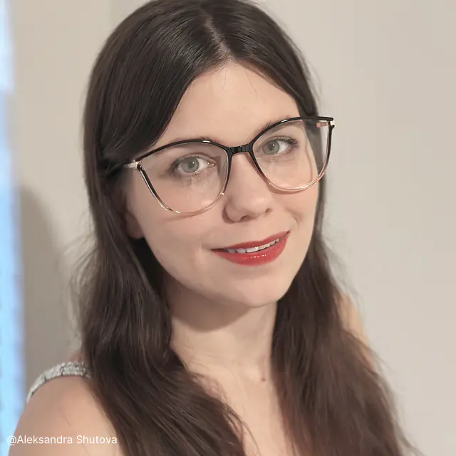 Cat-eye Gradient Pink Eyeglasses