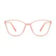 Cat-eye Transparent Pink Eyeglasses