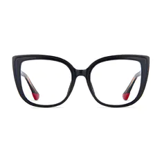 Cat-eye Black/Red Eyeglasses