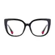 Square Black/Red Eyeglasses