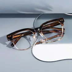 Browline Tortoiseshell/Gold Eyeglasses