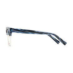 Browline Blue/Silver Eyeglasses