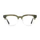 Browline Transparent Green Eyeglasses