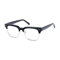 Browline Black/Silver Eyeglasses