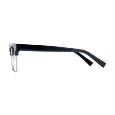 Browline Black/Silver Eyeglasses