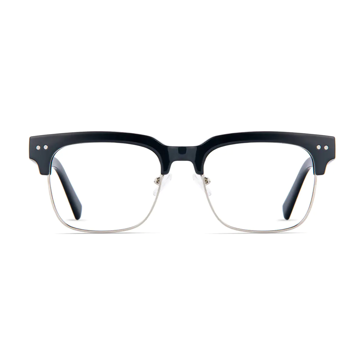 Browline Black/Silver Eyeglasses