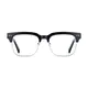Browline Black/Silver Eyeglasses
