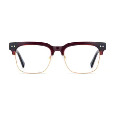 Browline Wine/Gold Eyeglasses