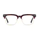 Browline Wine/Gold Eyeglasses
