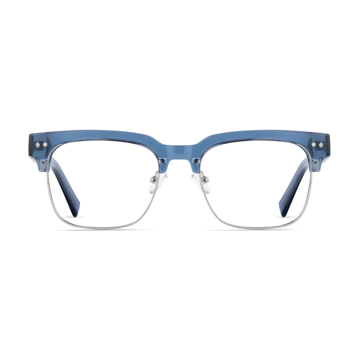 Browline Blue/Silver Eyeglasses