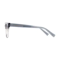 Browline Gray/Silver Eyeglasses