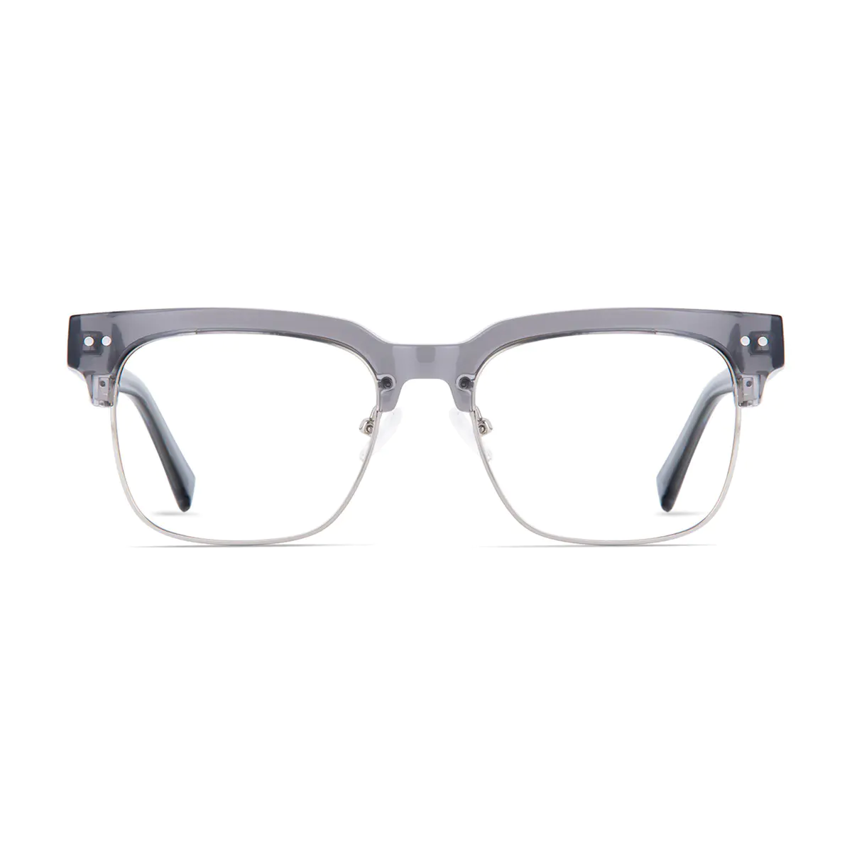 Browline Gray/Silver Eyeglasses