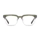 Browline Transparent Green Eyeglasses