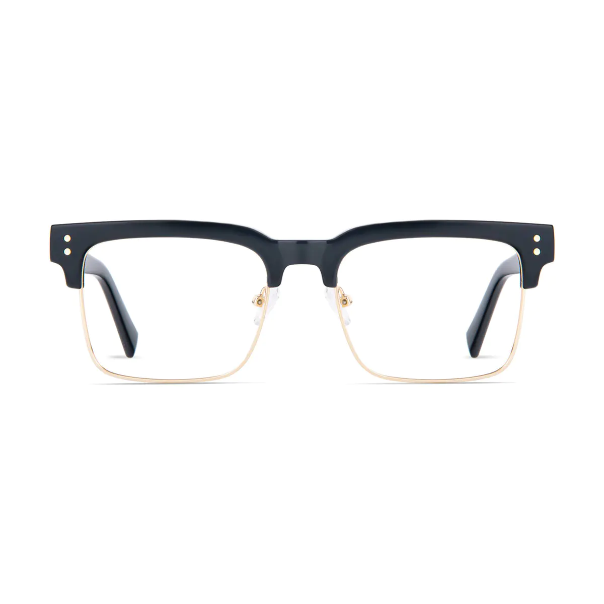 Browline Black/Gold Eyeglasses