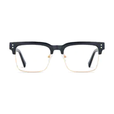 Browline Black/Gold Eyeglasses
