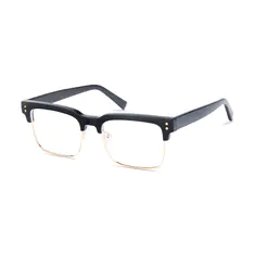 Browline Black/Gold Eyeglasses