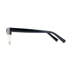 Browline Black/Gold Eyeglasses
