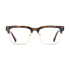 Browline Brown/Gold Eyeglasses