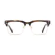 Browline Brown/Gold Eyeglasses