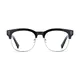 Browline Black Silver Eyeglasses