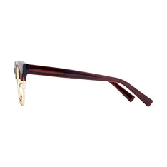 Browline Brown/Gold Eyeglasses