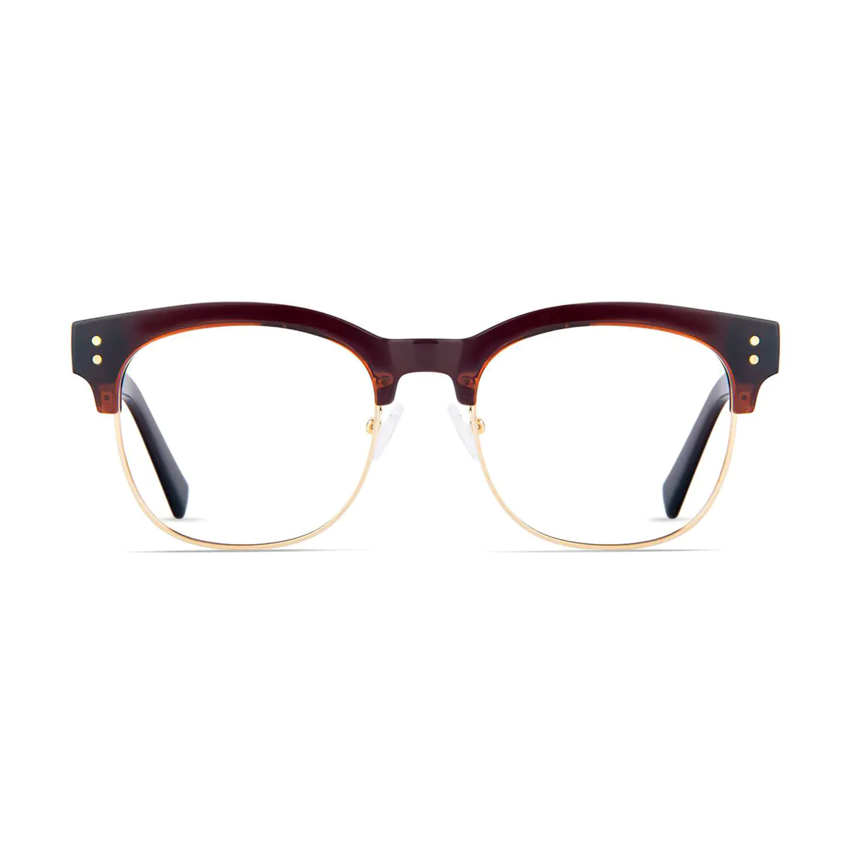 Browline Brown/Gold Eyeglasses