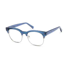 Browline Blue/Silver Eyeglasses