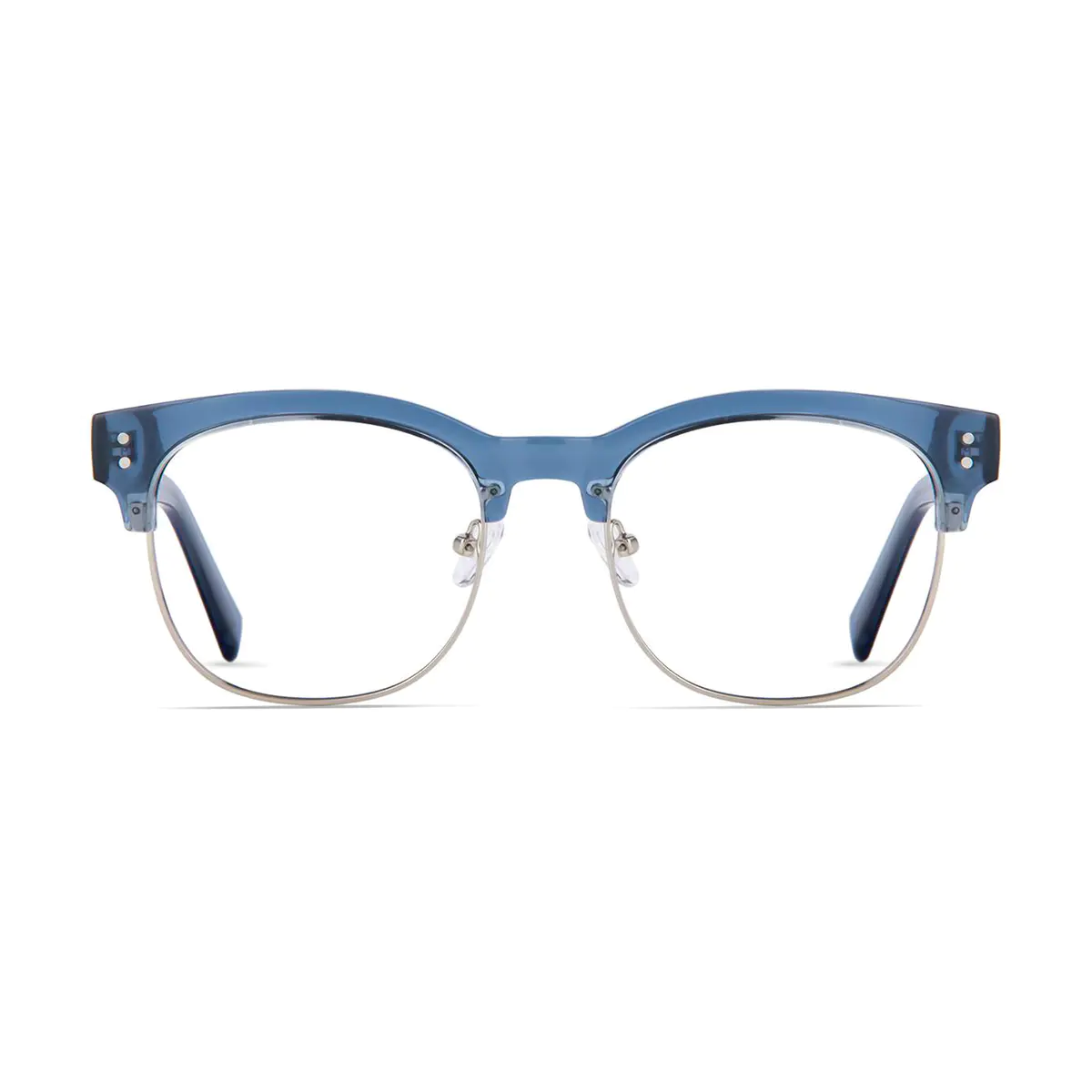 Browline Blue/Silver Eyeglasses