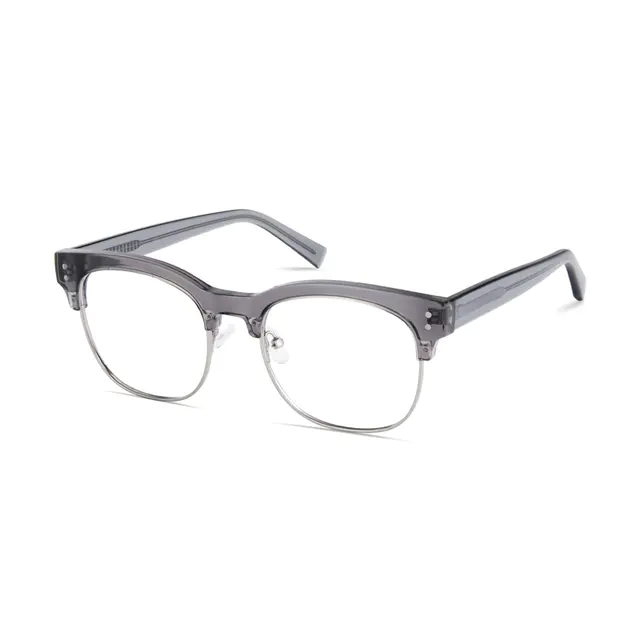 Browline Gray/Silver Eyeglasses