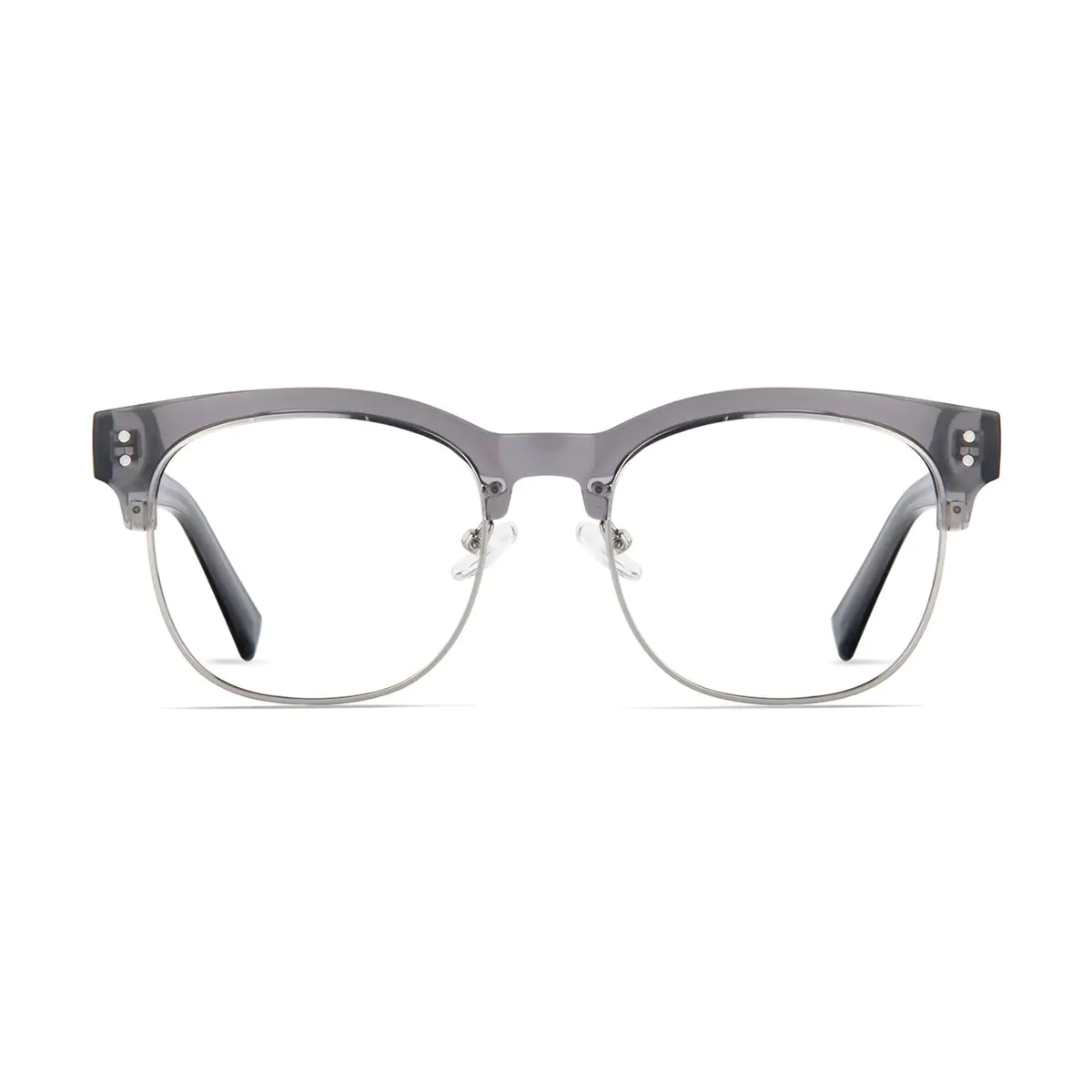 Browline Gray/Silver Eyeglasses