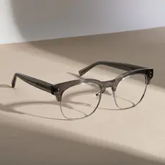 Browline Gray/Silver Eyeglasses