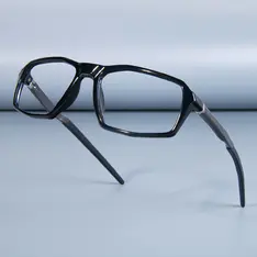 Rectangle Black/Gray Sport Eyeglasses
