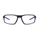 Rectangle Black/Blue Sport Eyeglasses