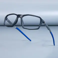 Rectangle Black/Blue Sport Eyeglasses