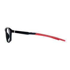 Rectangle Black/Red Sport Eyeglasses