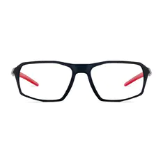 Rectangle Black/Red Sport Eyeglasses